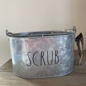Rae Dunn SCRUB metal cleaning caddy brand new